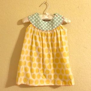 Adorable little girl’s polka dot tunic